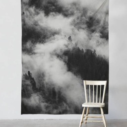Foggy Hills - Wall Tapestry Tapestry Boho Hangings Wanderlust Bohemian Home Decor Print T#8 - thumbnail 2