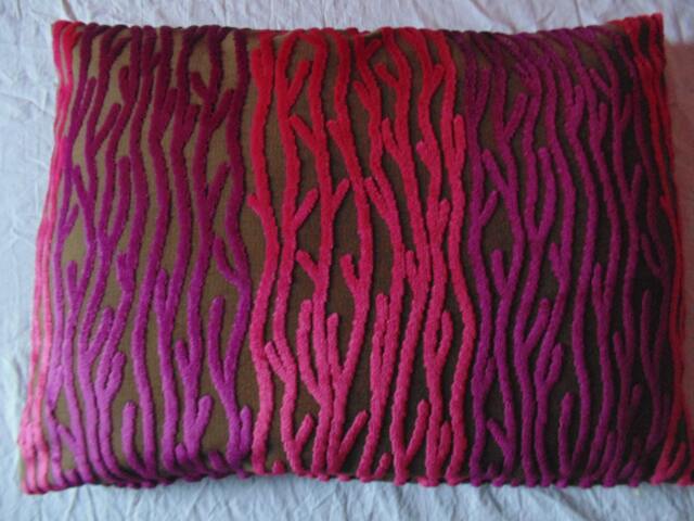 Designers Guild/William Yeoward Fabric Cushion Cover Elba Cassis Pillow - image 1