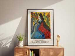Baya Mahieddine Art Print Algerian Artist, Colourful Wall - thumbnail 1