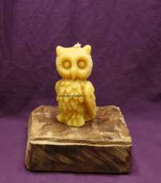 "Beeswax Candle ""Owl"