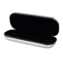 Skier Ski Design Personalised Engraved Chromed Pen Case Box - thumbnail 3
