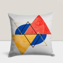 Abstract Colorful Cushion Cover, Geometric Pillow Case, Modern Bedroom Throw Boho Living Room Home Textiles - thumbnail 3