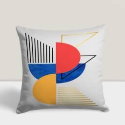 Abstract Colorful Cushion Cover, Geometric Pillow Case, Modern Bedroom Throw Boho Living Room Home Textiles - thumbnail 2