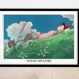 Kiki Studio Ghibli Poster - Framed Hayao Miyazaki Art Prints - thumbnail 3
