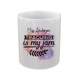 Personalised Teaching Is My Jam Techer Design Pencil Storage Ceramic Pot - thumbnail 2