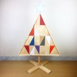 Christmas Tree, Wooden Ecofriendly Minimal Design Reclaimed Home Decor, Living Xmas Decor - thumbnail 2