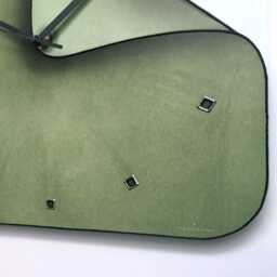 "Rustic Green Glass Wall Clock Rounded Shape Funky Clock in 10""-24" - thumbnail 3