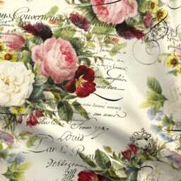 Vintage Roses Sheets - Rosey Document By Peagreengirl Shabby Chic Victorian Romantic Cotton Sateen Sheet Set Bedding Spoonflower - thumbnail 4