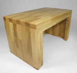 Stool/Footbench Made Of Solid Oak Wood, Stand, Table - thumbnail 3
