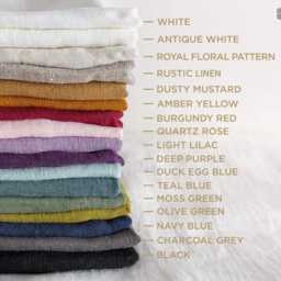 Linen Ottoman Slipcover - Custom Square Pouf Cover Without The Bottom Natural Foot Stool Case Eco-Friendly For Home - thumbnail 3
