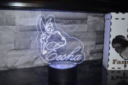 Personalized Fairy Name Led Night Light Custom Kids Room Decor
