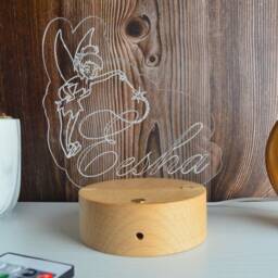 Personalized Fairy Name Led Night Light Custom Kids Room Decor - thumbnail 2