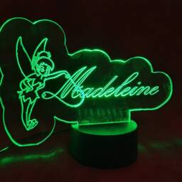Personalized Fairy Name Led Night Light Custom Kids Room Decor - thumbnail 3
