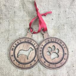 Pet Lover Gifts - Christmas Ornaments For Pets Paw Print Dog Cat Holiday Decorations Stocking Stuffer Secret Santa Annual Ornament - thumbnail 3