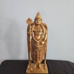 Brass Murugan Statue 12 - thumbnail 3