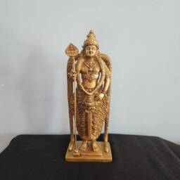 Brass Murugan Statue 12 - thumbnail 2