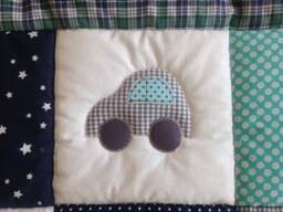 Crab Blanket With Name, Baby Blanket, Crawl Name Theo Patchwork Personalized