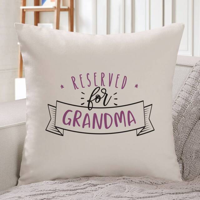 Reserved For Grandma Cushion Cover/Personalised Gift With Grandchildren's Names Nanny, Granny, Nana, Mimmy Square Pillow Cover - image 1