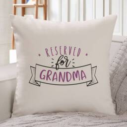 Reserved For Grandma Cushion Cover/Personalised Gift With Grandchildren's Names Nanny, Granny, Nana, Mimmy Square Pillow Cover
