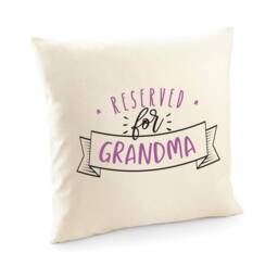 Reserved For Grandma Cushion Cover/Personalised Gift With Grandchildren's Names Nanny, Granny, Nana, Mimmy Square Pillow Cover - thumbnail 2