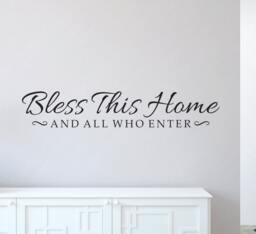 Wall Decals - Bless This Home Decal House - thumbnail 1