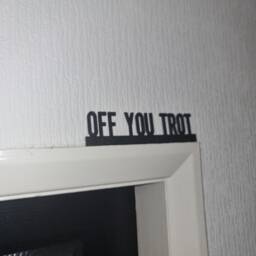 Off You Trot Door Topper, Shelf Decor, Wall Quirky Home Interior Gift, Door Decoration - thumbnail 2