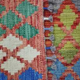 Runner Rug Classic, Handmade Artisan Afghan Turkish, Scandinavian, Navajo, Bohemian, Wool Flatweave Multicolour Kilim 195x73 cm - thumbnail 3