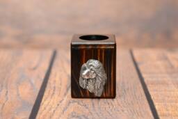 Afghan Hound - Wooden Candlestick With Dog, Souvenir, Decoration, Limited Edition, Collection - thumbnail 1