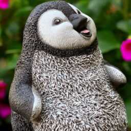 Concrete Penguin Statue Outdoor Garden Sculpture Cement Bird Figurine Animal Yard Ornament Stone Presents For Lovers - thumbnail 4