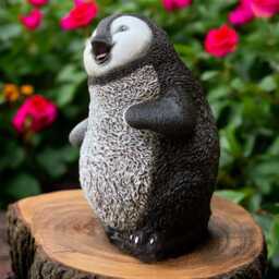 Concrete Penguin Statue Outdoor Garden Sculpture Cement Bird Figurine Animal Yard Ornament Stone Presents For Lovers - thumbnail 3