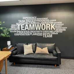 Office Wall Art, Decor, Wall, Teamwork Dimensional, 3D, Decals, Motivational Art - Skute3D - thumbnail 3