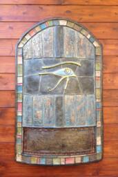 Egyptian Shield Wall Art Bronze Finish Replica, Hercules Prop - thumbnail 1