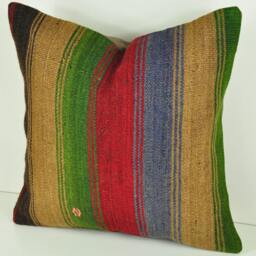 Handwoven Wool Kilim Pillow Cover - thumbnail 2