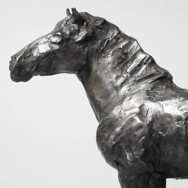Windblown Clydesdale Sculpture Hand Cast Bronze Horse Art By Kindrie Grove - image 1