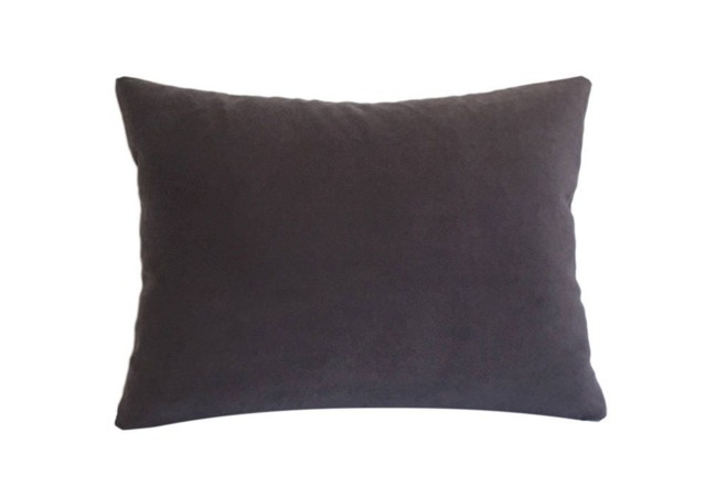 Plum Velvet Suede Decorative Throw Pillow Cover/Case Cushion 12x16 - image 1