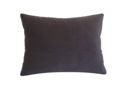 Plum Velvet Suede Decorative Throw Pillow Cover/Case Cushion 12x16 - thumbnail 1