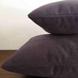 Plum Velvet Suede Decorative Throw Pillow Cover/Case Cushion 12x16 - thumbnail 2