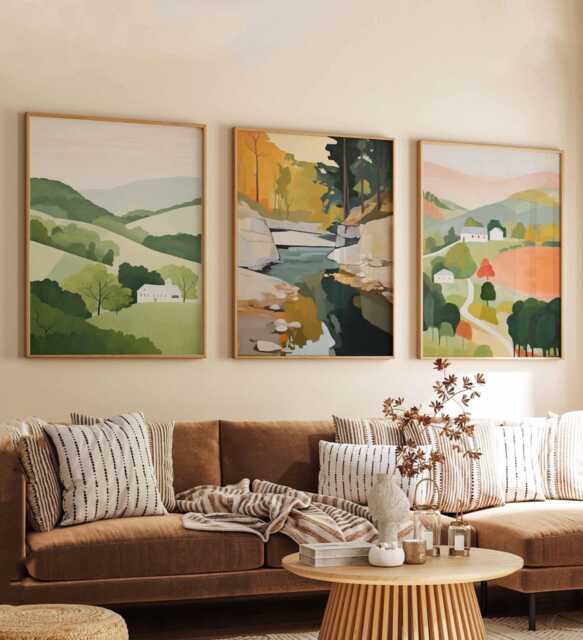 Set Of 3 Tennessee Posters, Usa Travel Prints, Smoky Mountains Wall Art, Southern Landscape Decor, State Art Sets - image 1