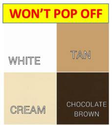 Won't Pop Off Split King/California Sheets Cream, White, Tan, Chocolate Brown Deep Pocket