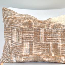Brown Tribal Hemp Hand Woven Natural Dye Color Pillow Cover - thumbnail 2