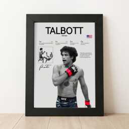 Payton Talbott Poster, Mma Wall Print, Fighter Fan, Room Decor, Gift For Him - thumbnail 1