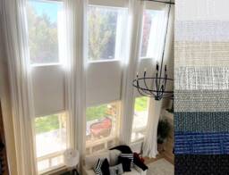 Extra Long Natural Linen Curtains Drapes Custom Made 10 12 13 15 16 17 18 20, 24 Feet Gray, White, Ivory, Beige 2 Story Free Swatch Ikiriska - thumbnail 1