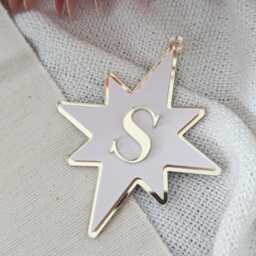 Personalized Star Bauble - Custom Christmas Ornament, Acrylic, Engraved Holiday Decoration - thumbnail 2