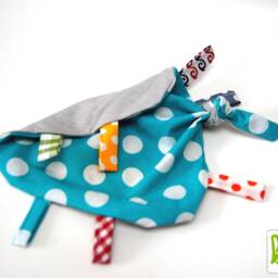 Cuddly Blanket, Comfort Cuddly Blanket For Babies, Girls Or Boys With Dots - thumbnail 3
