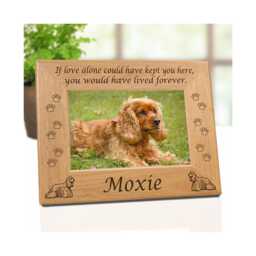 Cocker Spaniel Personalized Frame, Engraved Pet Loss Gift, Dog Lover Keepsake