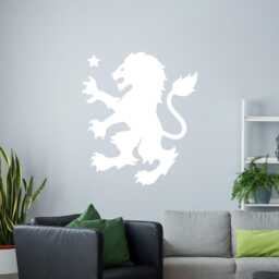 Aston Villa Football Club Lion & Star Wall Sticker - thumbnail 3
