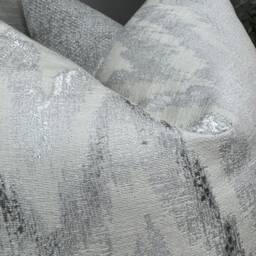 Luxury Cushion Cover, Scatter Pillow Natural - Silver Grey Zig Zag Design, Throw Cover For Luxury Bedding, Gravity - thumbnail 3