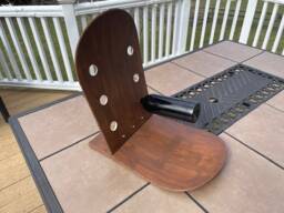 Snowboard Wine Rack - Hand Painted Faux Wood Grain - thumbnail 1