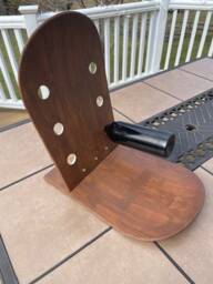 Snowboard Wine Rack - Hand Painted Faux Wood Grain - thumbnail 3