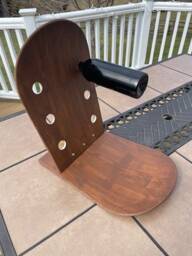 Snowboard Wine Rack - Hand Painted Faux Wood Grain - thumbnail 2